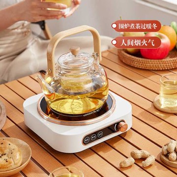 跨境110V美規小型電陶爐家用煮茶爐臺灣迷你不挑鍋玻璃煮茶器燒水