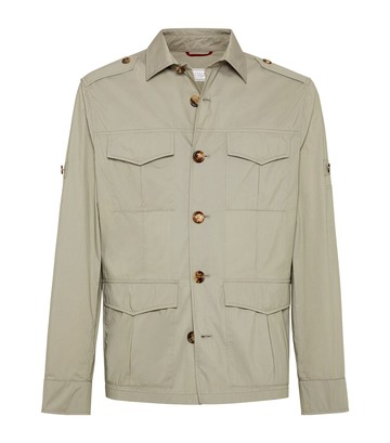 Brunello Cucinelli Cotton-Blend Water-Resistant Safari Jacket