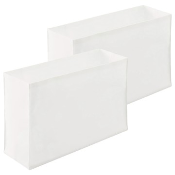 MUJI 無印良品 不織布分隔袋 可調整高度 2入  白色  小  1組