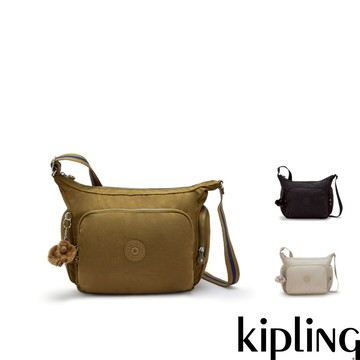 Kipling『牛角包』多袋實用側背包-GABB(多款任選)FW24L2
