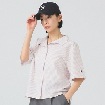 Champion × Ray BEAMS / 別注 女裝 條紋 短袖 襯衫