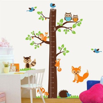 JB Design - 時尚壁貼-松鼠身高貼 (60cm*90cm)