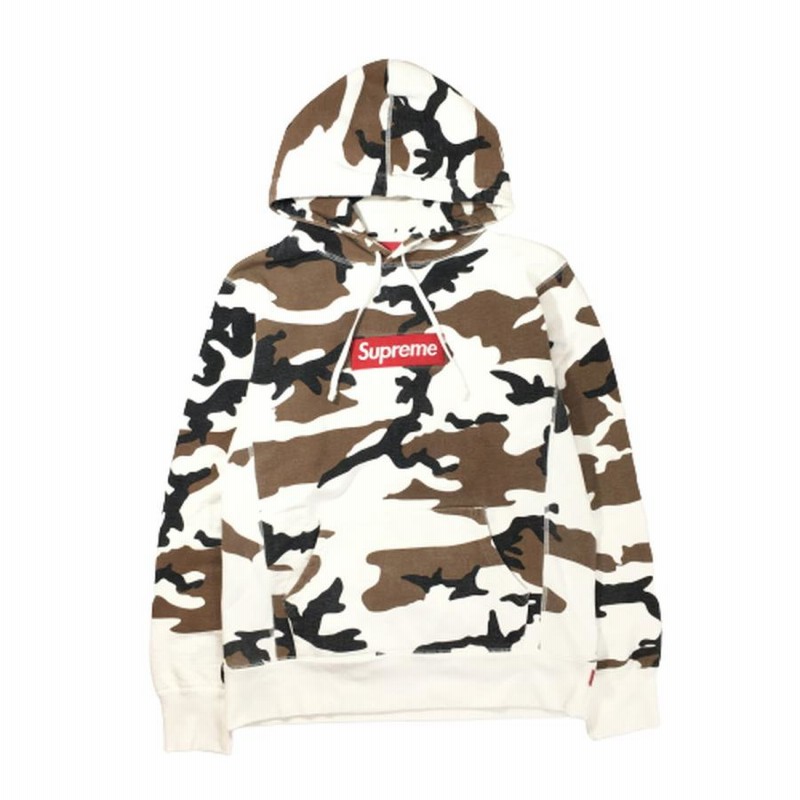 中古】Supreme シュプリーム Box Logo Hooded Sweatshirt Brown Camo