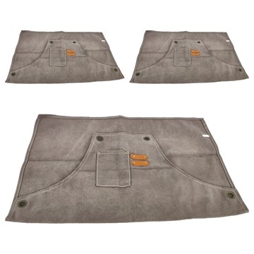 帆布加厚耐用型 牛仔圍裙 咖啡師系列 76 x 23cm  灰色  3件