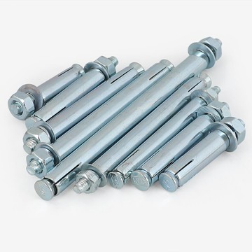 膨脹螺絲 加長超細鍍鋅膨脹螺栓超長金屬脹栓拉爆外鐵膨管M6M8M10