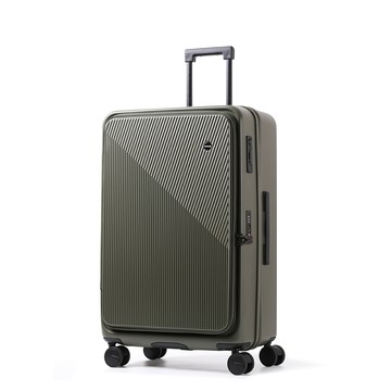 Dreamin Pro系列 28吋煞車輪前開式行李箱-森林綠