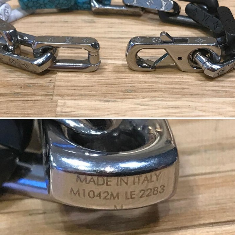超美品】ルイヴィトン ブレスレット モノグラムチェーンストーン