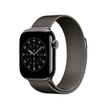 Apple Watch Series 11 GPS + LTE 42mm 石瓦色錶殼搭配 米蘭錶環金屬石瓦色