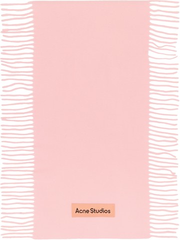 Acne Studios 粉色 Fringe Wool 围巾