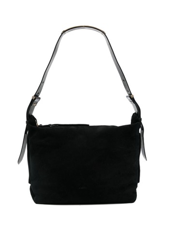 ISABEL MARANT - large Leyden suede shoulder bag - women - Calf Leather/Cotton - One Size - Black