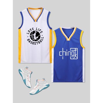 籃球服上衣男ins潮夏季無袖背心夏款運動單件夏裝休閑潮流夏衣女