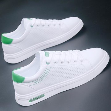 國貨品牌夏季鞋子男潮百搭男士鏤空透氣軟底運動休閑小白鞋男板鞋