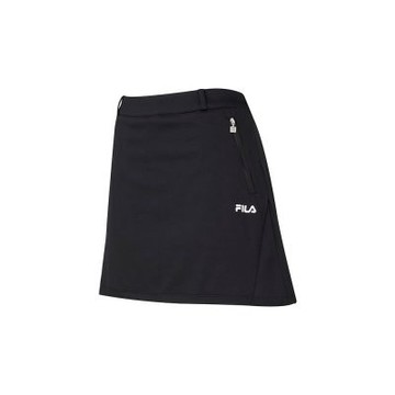FILA 女針織短裙-黑色 5SKA-1743-BK