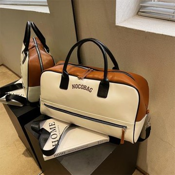 復古小眾pu皮辣妹字母手提包包女2025新款大容量托特單肩包健身包