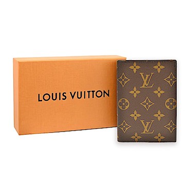 LV Louis Vuitton M64502經典帆布護照夾(棕色)