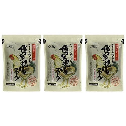 [大盛食品] 博多 地鶏 スープ 120g(30g×4袋) ×