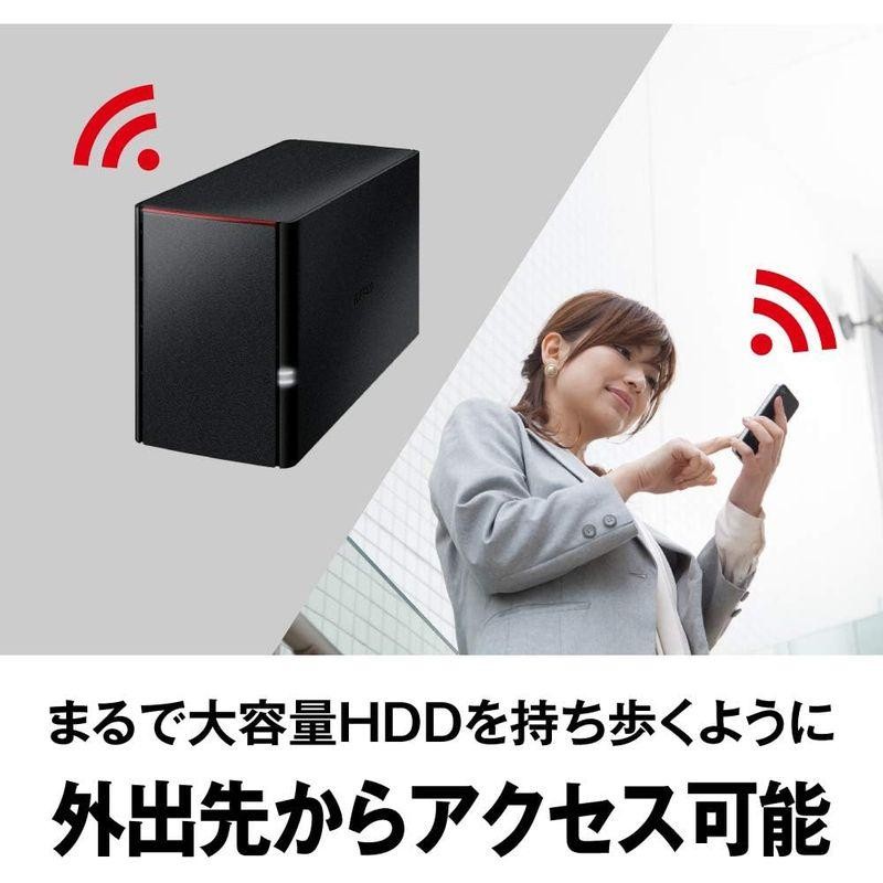 送料無料ギフト BUFFALO NAS スマホ/タブレット/PC対応 ネットワーク