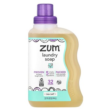 ZUM, Zum Clean，芳香洗衣皂，海鹽，32液體盎司（0.94升）