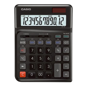 CASIO人體工學計算機 DE-12E-BK