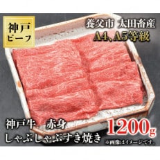 神戸牛　赤身しゃぶしゃぶすき焼き　1200g