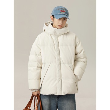 隔☀到店🔥一件可過冬發熱日係複古短款棉服冬季加厚保暖防潑水棉衣可拆卸連帽麵包服外套q