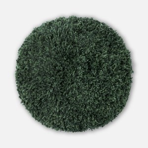 艾禮思簇絨圓形地坐墊50x50cm 深綠