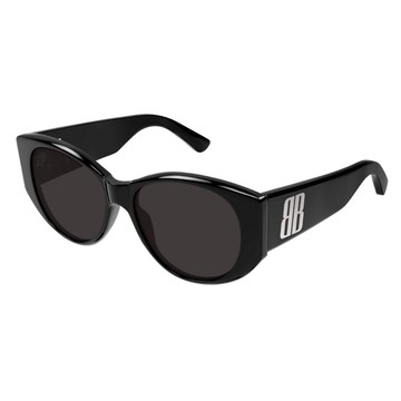 【Balenciaga 巴黎世家】粗版圓形膠框太陽眼鏡(BB0455S-004)