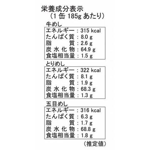 サンヨー ３日分の防災備蓄非常食 飯缶セット （１８５ｇ＊９缶）