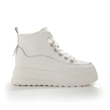 Keeley Ann輕量內增高筒休閒鞋(米白色526702232)