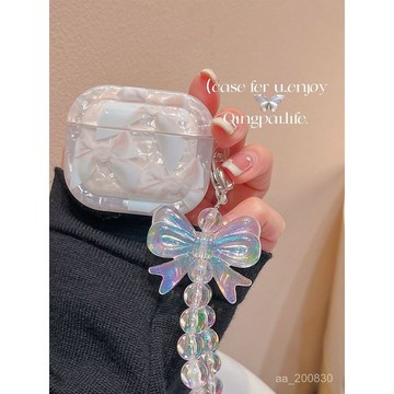 ✨限時特惠✨【96%好評率】airpods3保護套貝殻紋星星鏈條airpodspro2耳機套二代蘋果藍牙軟4