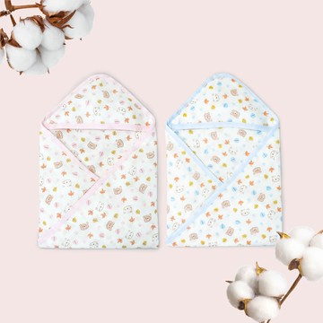 【領取媽媽禮限定體驗價 5折】紗布附帽沐浴包巾