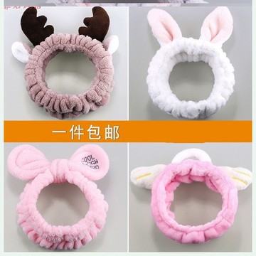 卡包巾卸干帽女孩力生浴帽洗澡洗面大眼睛