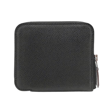 Hermes 愛馬仕 絲巾短夾 自由之城內裏（黑色/EPSOM//W刻）