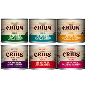 CRIUS 【12入組】克瑞斯-紐西蘭無穀主食餐罐-貓用 175g