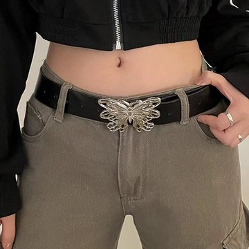【台灣公司 可打統編】免運 新款蝴蝶辣妹高級感寬腰帶女士ins風皮帶小眾黑色裝飾牛仔褲帶潮 可開發票 全館五折 工廠現貨直銷 新品特價 z9211