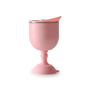 美國little.b - 316雙層不鏽鋼三用學飲杯-甜美粉-重量:125g 容量:200ml