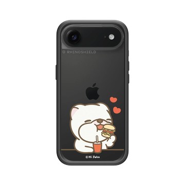 iPhone Air Mod NX -邊框背蓋組合 (相機按鈕) 黑 - 嗨小強 Hi John - 小強愛吃漢堡包