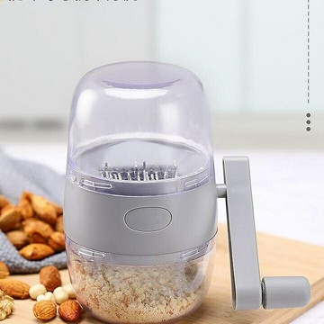 厨房小物 干果核桃花生攪碎器用廚房手搖花生搗碎機小型干果粉碎機
