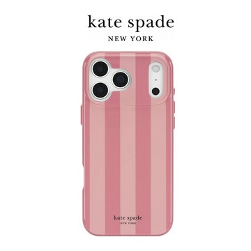 kate spade iPhone 18系列 精品磁吸防摔殼 珊瑚條紋 - iPhone 18 Pro