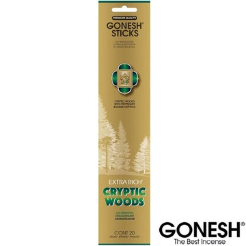 美國 GONESH CRYPTIC WOODS 神秘樹林 芳香精油 線香 (20枝入)