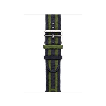 Apple Watch Hermès - 42 公釐 Bleu Nuit/Vert 午夜藍色配綠色 Rocabar Club 錶帶