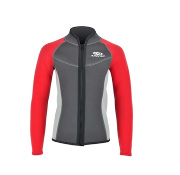 【【蘋果戶外】】AROPEC 亞洛沛 2MM 兒童款刷毛防寒夾克 長袖保暖防寒/游泳夾克 外套 VTS-LS-06C-2mmN/Fleece