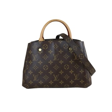LOUIS VUITTON M41055 MONTAIGNE BB 經典老花手提包公事包斜背包