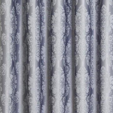 Damask Blockout Sunblock Pinch Pleat Ready To Hang Curtains, 270*213