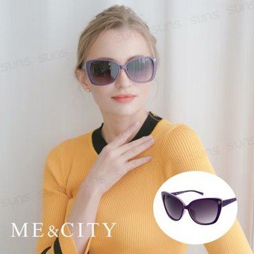 ME&CITY 歐美曼妙女伶鑲花太陽眼鏡 義大利設計款 抗UV400 (ME 120020 H232)