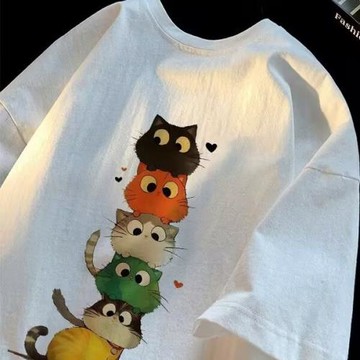 海外訂單尾貨~剪標撤回外貿重磅純棉短袖t恤男女款夏季情侶休閑潮