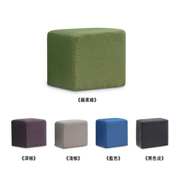 【多木家居】木斯MOOSE-61/39公分布藝小方凳（5色可選）
