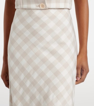 Simkhai Noelle checked maxi skirt