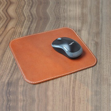 皮革桌墊 | 手工皮件 | 客製作禮物 | 植鞣革-皮製滑鼠墊