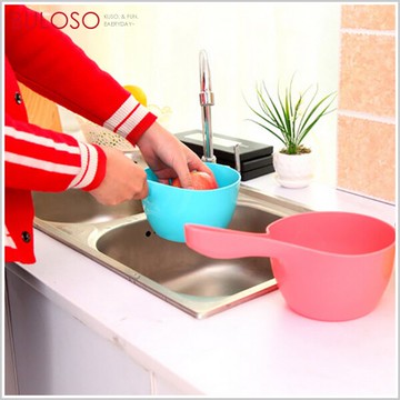 炫彩加厚塑膠水瓢　水桶 水杓 水盆（可挑色 款）【A428454】【不囉唆】